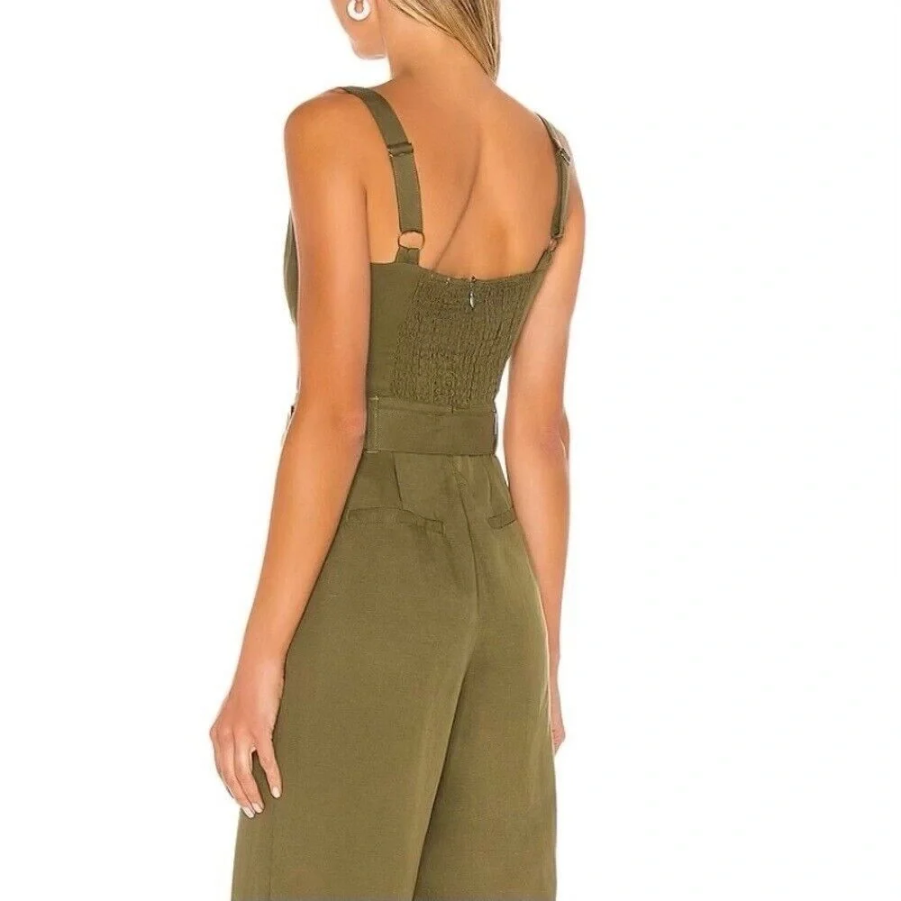 Tularosa / Kimi jumpsuit in green cutout army green small - Picture 2 of 6
